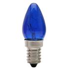 Lâmpada Chupeta 7W E14 Bulbo CH24 Cor Azul