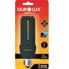 Lâmpada Compacta Luz Negra 3U 20W 127V OUROLUX