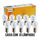 Lâmpada Comum 1 Polo 12v Philips P21W 12498 CAIXA COM 10