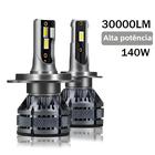 Lâmpada de LED para Farol de Carro 12V 140W 30000lm - H7 H4 H1 H8 H11 9005 9006 (6000k)