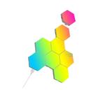 Lâmpada de Parede Hexagonal Inteligente RGB - Muda de Cor com Ritmo Musical e Controle por App