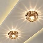 Lâmpada de Teto LED com Cristal - Ideal para Sala de Estar, Corredor e Varanda