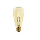 Lampada Edison Halogena St64 Pera 42W Ambar 220V Flc