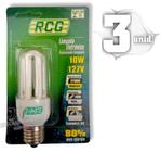 Lampada Fluorescente Rcg Luz Amarel Nova 127v 10w 2700k 03un