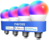 Lâmpada inteligente meross MSL120 Smart WiFi LED E26 9W, pacote com 4