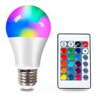 Lâmpada Led 10w Rgb Colorida Com Controle Remoto Bulb