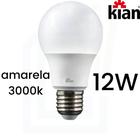 Lâmpada LED 12W Kian 110V/220V E27 Luz Amarela Quente 3000k