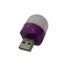 Lampada led 1w 6500k 5v usb mini night cor roxo ip20 embuled 61166