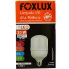 Lâmpada LED 20W Bulbo de Alta Potência Bivolt Luz Branca (6500K) Foxlux