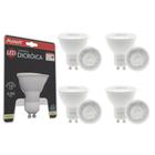 Lâmpada Led Avant Dicroica MR16 4,8W 4000K GU10 Bivolt 5 Un