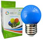 Lâmpada led bolinha 1w decorativa abajur festa azul 220v