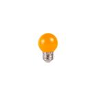 Lâmpada led bolinha e27 luz laranja 1w 220v - ctb