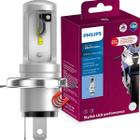 Lâmpada Led Branca HS1 H4 6000k Philips Ultinon Moto 12v 11458UMWX1 Farol alto e baixo