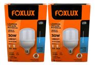 Lampada Led Bulbo 30w 6500 K Foxlux Bivolt Kit 02 Und