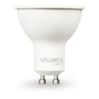 Lampada led dicroica dimerizavel 7w branco quente 3000k gu10 127v galaxy