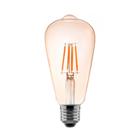 Lampada Led Filamento St64 4W 2400K Ambar