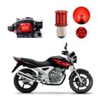 Lâmpada Led Freio 2 Polos Sequencial Strobo Moto CBX 250 Twister 2016 2017 2018 2019