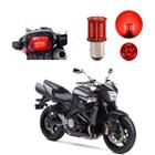 Lâmpada Led Freio 2 Polos Sequencial Strobo Moto GSX 1300B King 1998 1999 2000 2001 2002 2003 2004 2005 até 2013