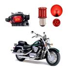 Lâmpada Led Freio 2 Polos Sequencial Strobo Moto Intruder LC 1500 1999 2000 2001 2002 2003 2004 2005