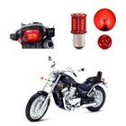 Lâmpada Led Freio 2 Polos Sequencial Strobo Moto Intruder VS 800 GLP 1994 1995 1996 1997 1998 1999 2000 2001 2002 2003