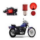 Lâmpada Led Freio 2 Polos Sequencial Strobo Moto Vulcan 800CC 1999 2000 2001 2002 2003 2004