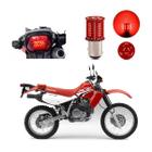 Lâmpada Led Freio 2 Polos Sequencial Strobo Moto XR 650 1997 1998