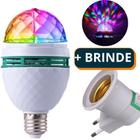 Lâmpada Led Globo Colorido Giratório Premium Para Festa Discoteca Envio Ultra Rápido