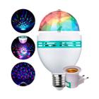 Lampada Led Mini Party Light Giratoria Rgb Globo Luz Balada - Bellator