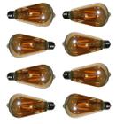 Lampada LED Multi Filamento Kit 8 Unidades 30W Bivolt Retro Vintage Iluminaçao Quarto Sala de Jantar Decoraçao
