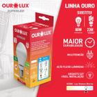 Lâmpada Led Ouro Pera 12W Bivolt BR6500K - Ourolux