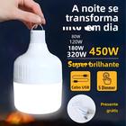 Lâmpada LED Recarregável e Regulável - 5 Modos - Luz de Emergência Portátil para Barraca