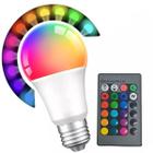 Lampada Led RGB 16 Cores Controle Remoto Luzes Ajustavel Decoraçao Iluminaçao Personalizada Quarto Sala Saloes Festa