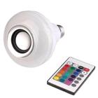 Lâmpada Led Rgb Musical 12w Caixa De Som Bluetooth 2 Em 1