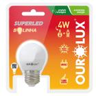 Lâmpada LED S30 Bolinha 4 watts Bivolt 2700K Branco Morno OUROLUX 