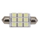 Lâmpada Led Torpedo 41mm 12v 9smd5050 Branca 9 Leds Par