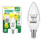 Lâmpada Led Vela Abajur Lustre Pendente Tvl25 3,1w Adaptador E14/e27 Taschibra