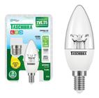 Lâmpada Led Vela Tvl25 3,1w Abajur Lustre Pendente Adaptador E14/e27 Taschibra