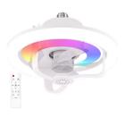 Lampada Led Ventilador de Teto E27 RGB Aromaterapia Controle Luz Ambiente Sala Quarto Dia Quente Calor Verao Iluminaçao