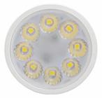 Lâmpada mini dicroica mr16 led gu10 4w biv 6500k