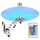 Lampada Musical Ufo Light Led Rgb 48W Bluetooth Caixa De Som