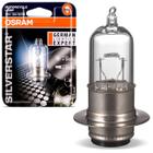 Lâmpada Osram Halógena M5 SilverStar Standard 3400K 12V 35W Farol Moto