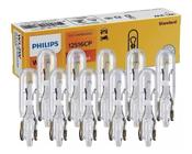 Lâmpada Philips Esmagadinha W1.2w 12v W2x4.6d Luz Painel Caixa 10 Unidades