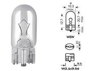 Lâmpada Pingo W5w T10 Halógena Original 12v/ 5w Pingo Farolete Meia Luz