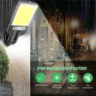 Lâmpada solar ao ar livre com sensor de movimento, luzes de rua