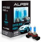 Lâmpada Super Branca Alper Crystal Blue Power 4200K H8