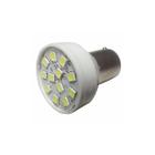 LÂMPADA TIPO 1034 12 LEDS BRANCO 24V 21/5W 10 PÇS 2 POLOS DESENCONTRADOS MEIA LUZ FREIO Forne