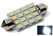 Lampada torpedo 16 led c5w 39 mm branco 12v