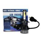 Lampada Ultraled Farol Ray-X Led Focus H4 40Wx2 Com Canbus