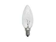 Lampada vela lisa 25w 127v leitosa brasfort