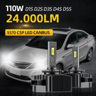 Lâmpadas de Farol LED Roadsun D1S 110W - 24000lm 6000K - Canbus - Chip CSP - D3S/D2S/D4S/D5S